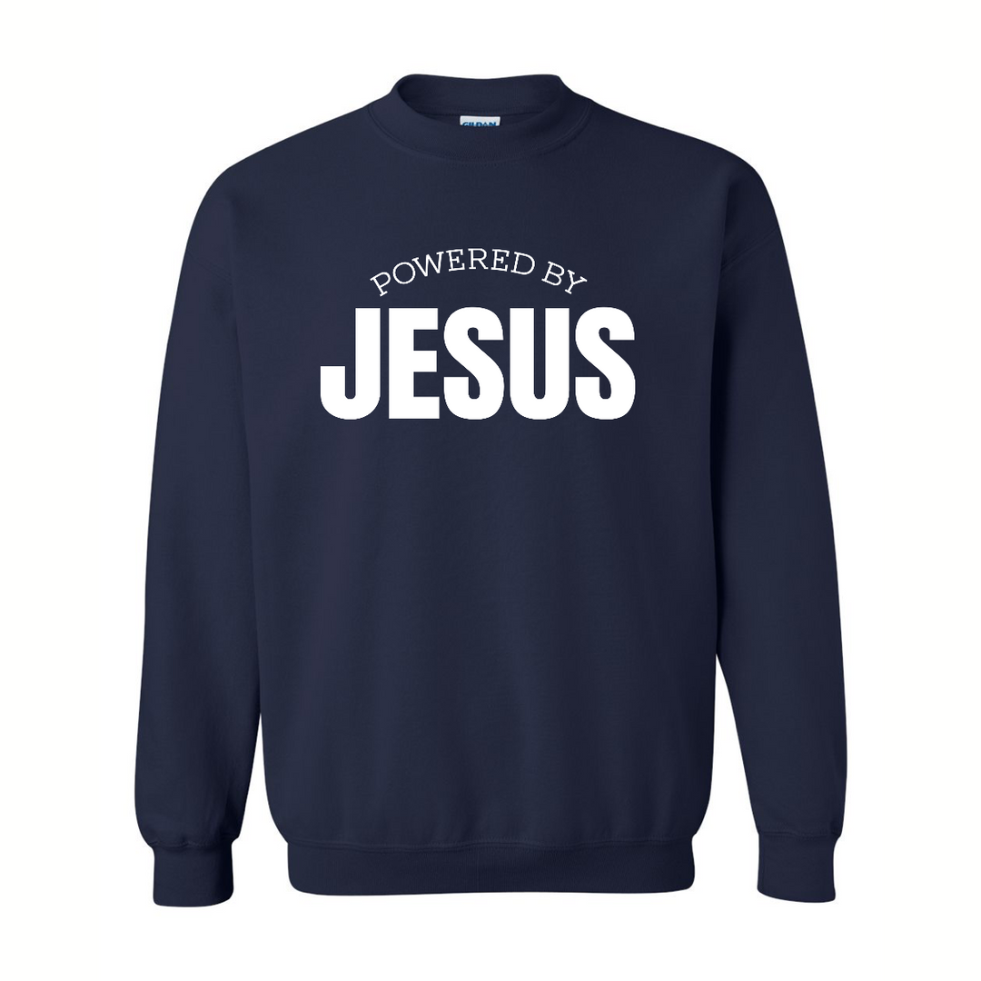 Powered by Jesus - Crewneck