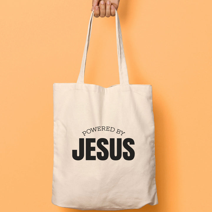 Powered by Jesus - Christian Tote Bag