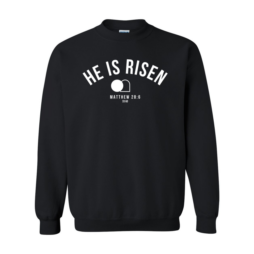 He_is_Risen_Crewneck_Black