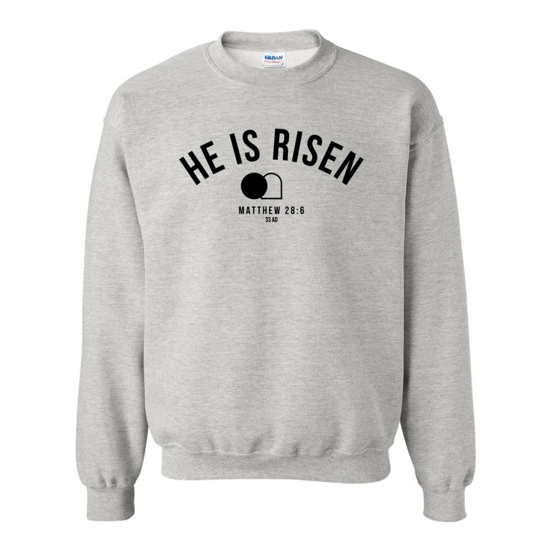 He_is_Risen_Crewneck_Gray