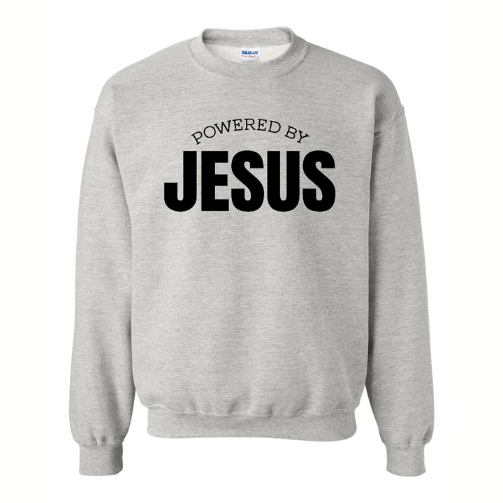 Powered by Jesus - Crewneck