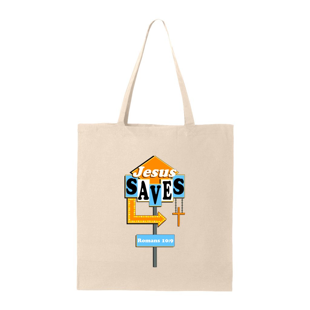 Jesus Saves (Diner) - Christian Tote Bag