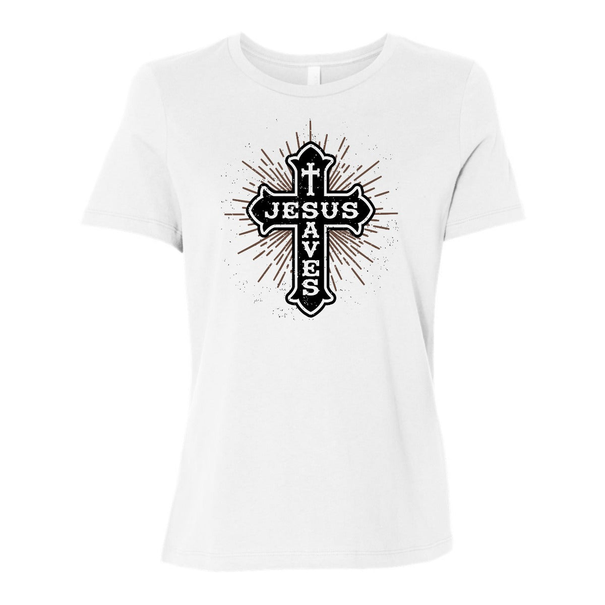 Jesus Saves (Cross) - Women's Christian Shirt – Joshua1