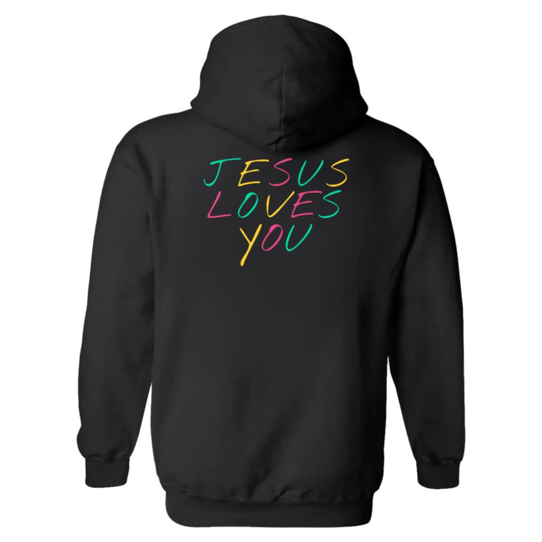 Jesus Loves You (Colorful) - Hoodie