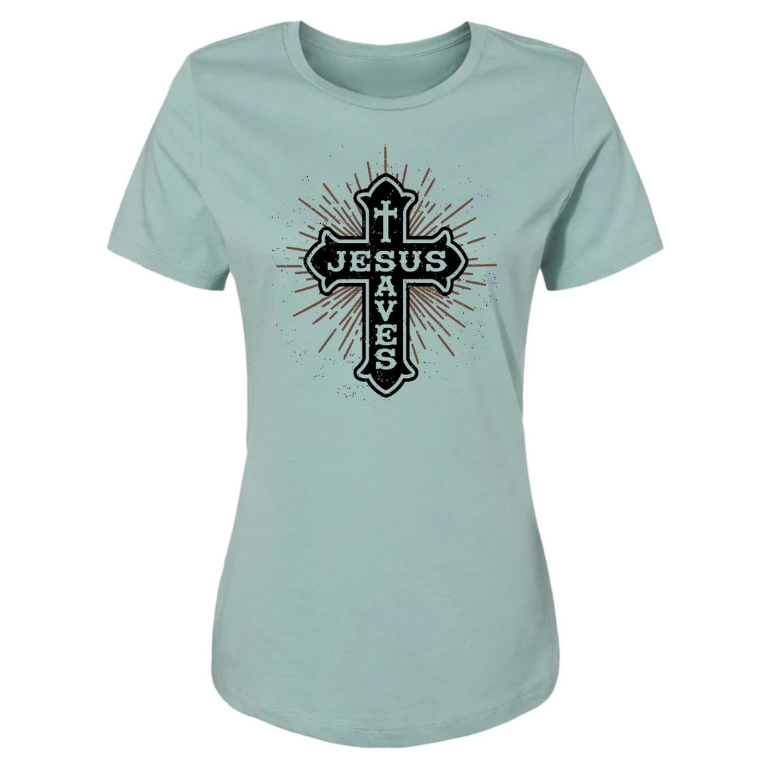 Jesus Saves (Cross) - Women's Shirt
