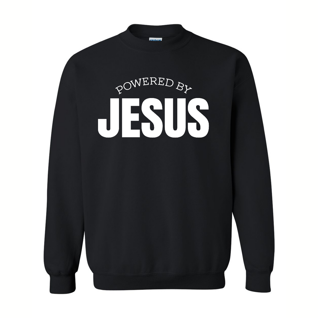 Powered by Jesus - Crewneck